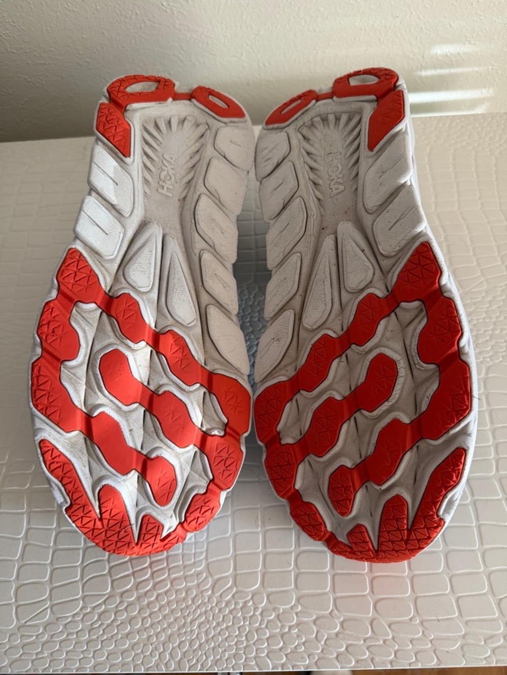 Hoka Sky-Blue Running Sneakers with Coral Logo - Picture 3 of 5